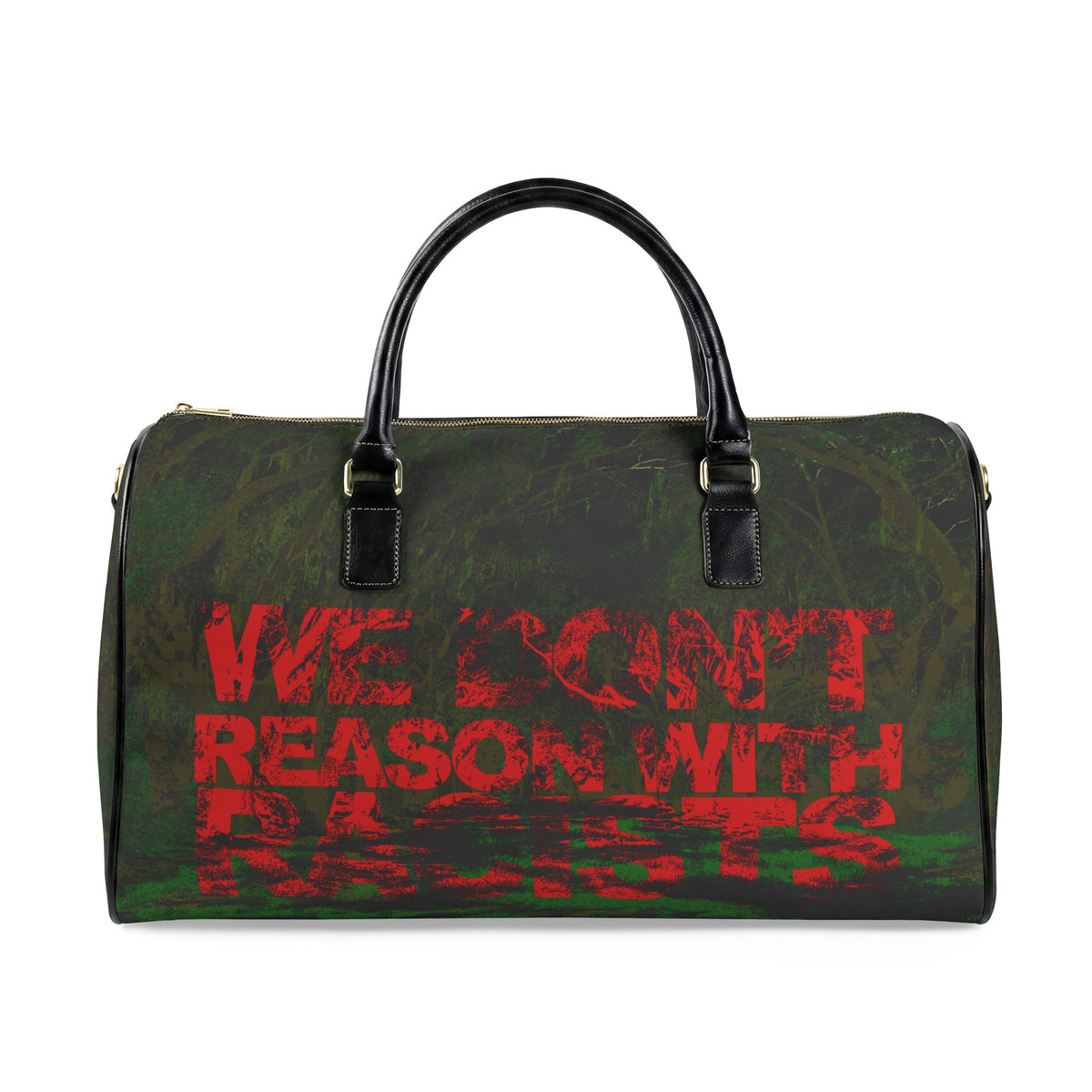 Bigots Not Welcome Leather Duffle, view 2