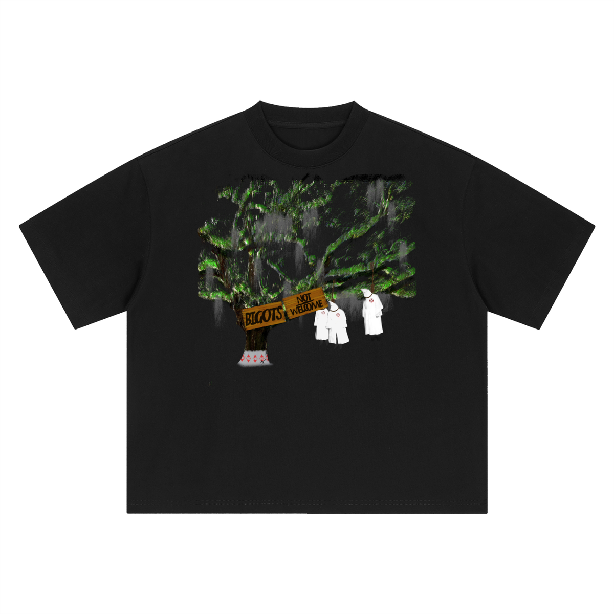 Bigots Not Welcome Boxy Oversized T-Shirt