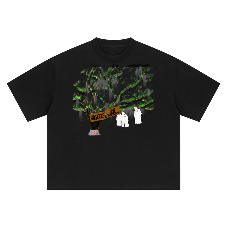 Bigots Not Welcome Boxy Oversized T-Shirt