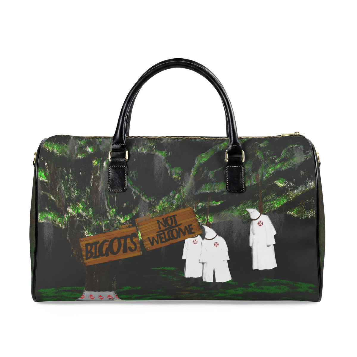 Bigots Not Welcome Leather Duffle