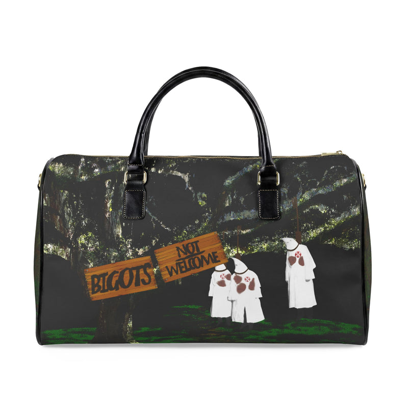 Bigots Not Welcome Leather Duffle