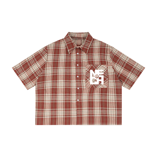 NECH Plaid Boxy Short Sleeve